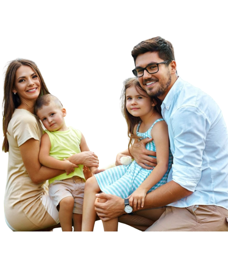 Happy community people enjoying having food